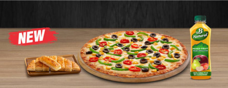 Pizza Juice Partnership Thin Crust Lovers Combo (Meal For 2)