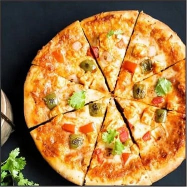 Pizza Fina De Paneer Ahumado De Diez Pulgadas [25 Cm]