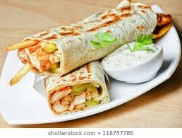 Regular Cheese Chicken Shawarma