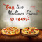 2 Pizzas Medianas Desde Rs 649