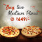 2 Pizza Mediana No Vegetariana 649