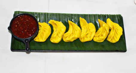 Corn N Cheese Steamed Momos [6 Pieces]