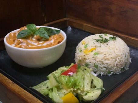 Chicken Red Thai Curry With Herb Rice