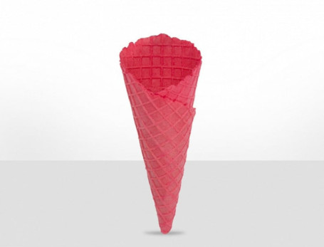 Cono De Waffle De Fresa