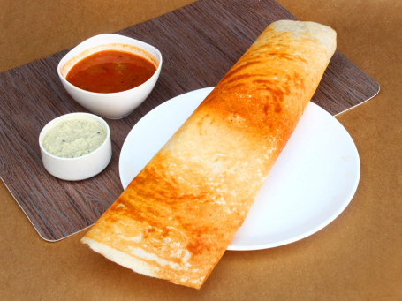 Paper Plain Dosa (Served With Chutney Sambar)