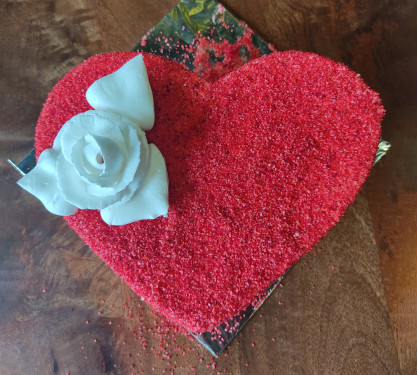 Red Velvet Cake Heart Shape