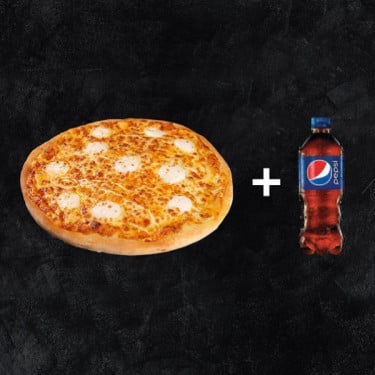 Seven Cheese Pizza With Pepsi (250 Ml)