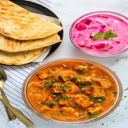 Paneer Butter Masala 2 Roti Salad