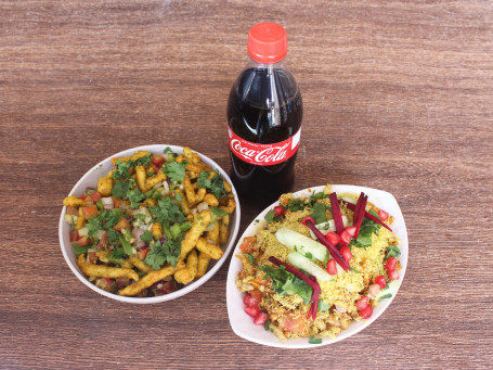 Regular Bhel With Kurkure Chaat And Coke [250 Ml]