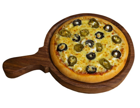 Pizza De Jalapeños Y Aceitunas Negras