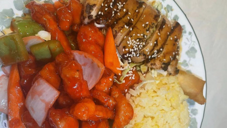 L4. Chicken Teriyaki With Sweet Sour Chicken