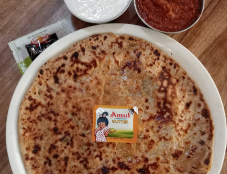 Paneer Gobi Garlic Paratha