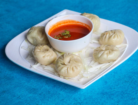 Cheesy Steam Momos (8 Pcs)