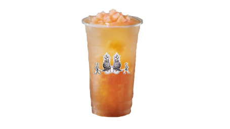 Peach Fruit Tea Shuǐ Mì Táo Shuǐ Guǒ Chá （Fixed Ice）