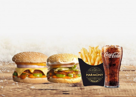 Hr Cheese Chilli Burger Mr America Fries Coke