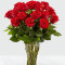 18 Red Roses Vased