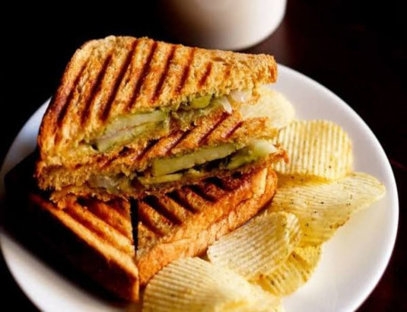 Grill Aloo Matar Sandwich