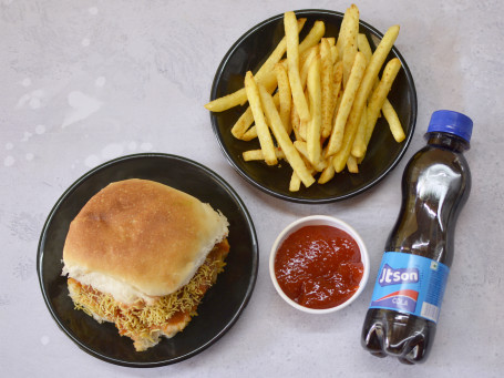 Dabeli (2) French Fries Cola (200 Ml) (2) Cheesy Deep