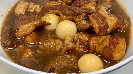 Sweet Pork Stew With Eggs (Thom Khem Muu Sai Kai)