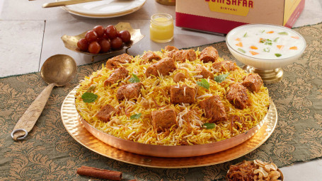 Overload Chicken Seekh Dum Biryani (Serves 4)