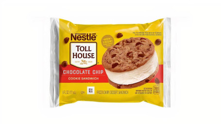 Nestle Toll House Vainilla Helado Chocolate Chip Cookie Sandwich 6Oz