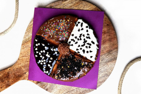 Four Chocolate Waffle Pizza [60% Off At Checkout]