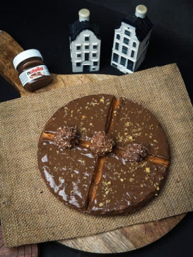 Ferrero Rocher And Nutella Waffle Pizza [60% Off At Checkout]
