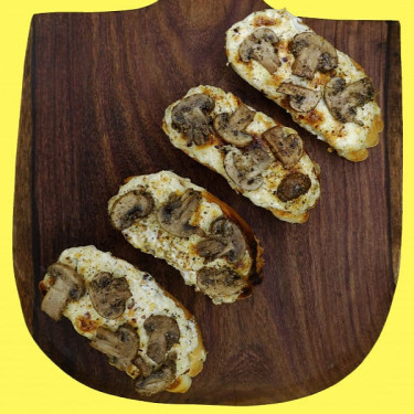 Mushroom Cheese Garlic Bread [4Pcs]