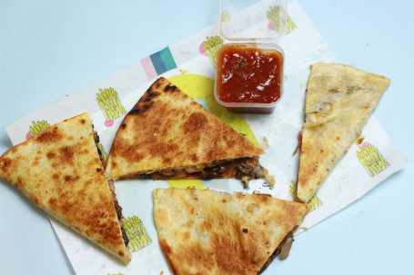 Fried Chicken And Cheese Quesadillas