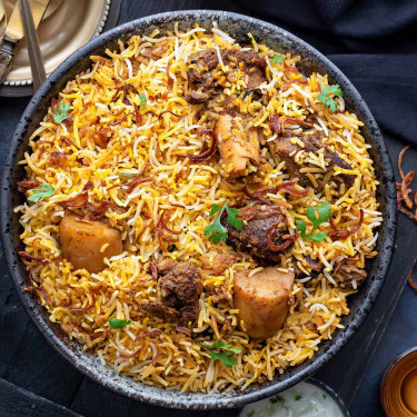 Mutton Taka Tak Biryani Bhoona Jeera Raita