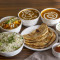 Veg Maharaja Thali (Dal Makhni Spl Paneer Yellow Dal Tadka Chana Pindi Masala Soya Makhni Mix Veg Diwani Handi Spl Jeera Rice Pineapple Raita Spl Missi Roti(1Pc) Butter Nan( 1Pc) Spl Paneer K