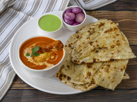 Kukrukru Spl Butter Chicken With 2 Laccha Paratha+Salad