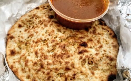 Mutton Keema Naan (Served With Gravy)