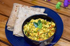 Paneer Bhurji With 3 Chappati