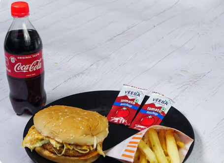 Burger Fries Coke( As Per The Availability