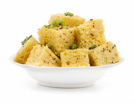 Plain Dhokla Per Plate 4 Pic