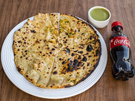 1 Aloo Gobi Paratha With Coca Cola(250 Ml)