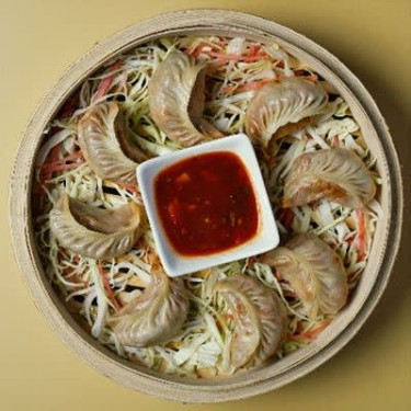 D D Schezwan Mushroom Steamed Dimsums (8 Pcs)