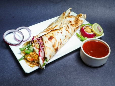 Double Veg Paneer Kathi Roll