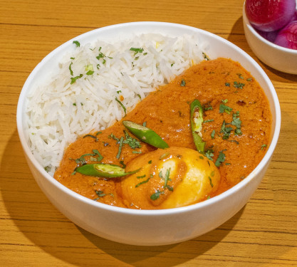 Stem Rice With Egg Curry