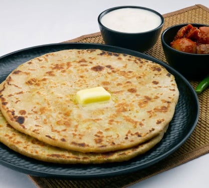Healthy Mix Veg Paratha With Amul Butter