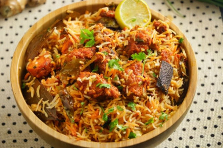 Chicken '65 ' Dum Biryani [Serves With Gravy 250Ml +1 Pc Gulab Jamun]