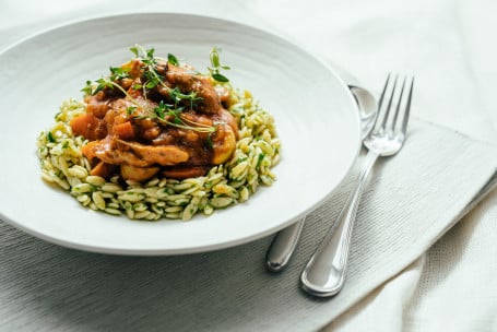 Chicken Provencale With Buttered Risoni And Fresh Herbs Per Serve