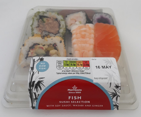 Selección De Sushi De Pescado Mediano De Morrisons