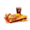 Fillet Burger Hot Wings Box Meal
