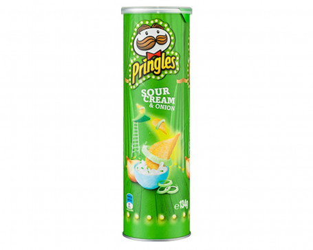 Pringles Chips Crema Agria Y Cebolla