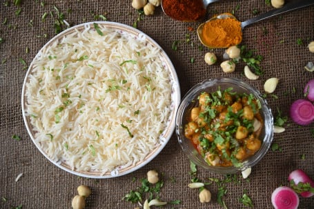 Punjabi Chola Masala With Rice