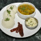 Idli With Sambar Coconut Chutney