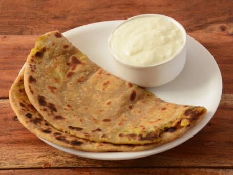 2 Aloo Parathas With Raita