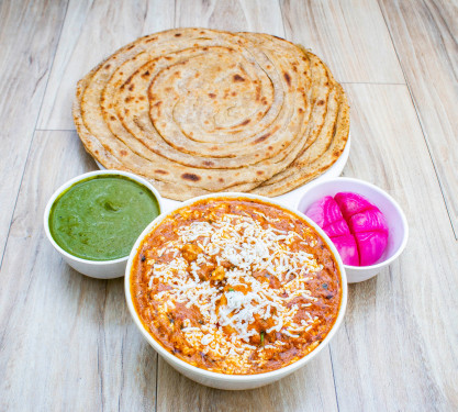 Paneer Butter Masala 2 Laccha Paratha Chaach